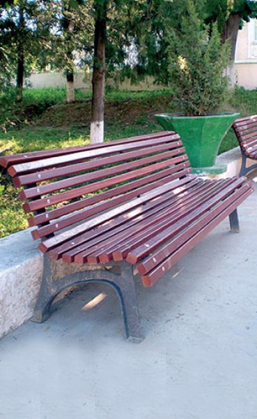 Banc fonte et bois Rumba